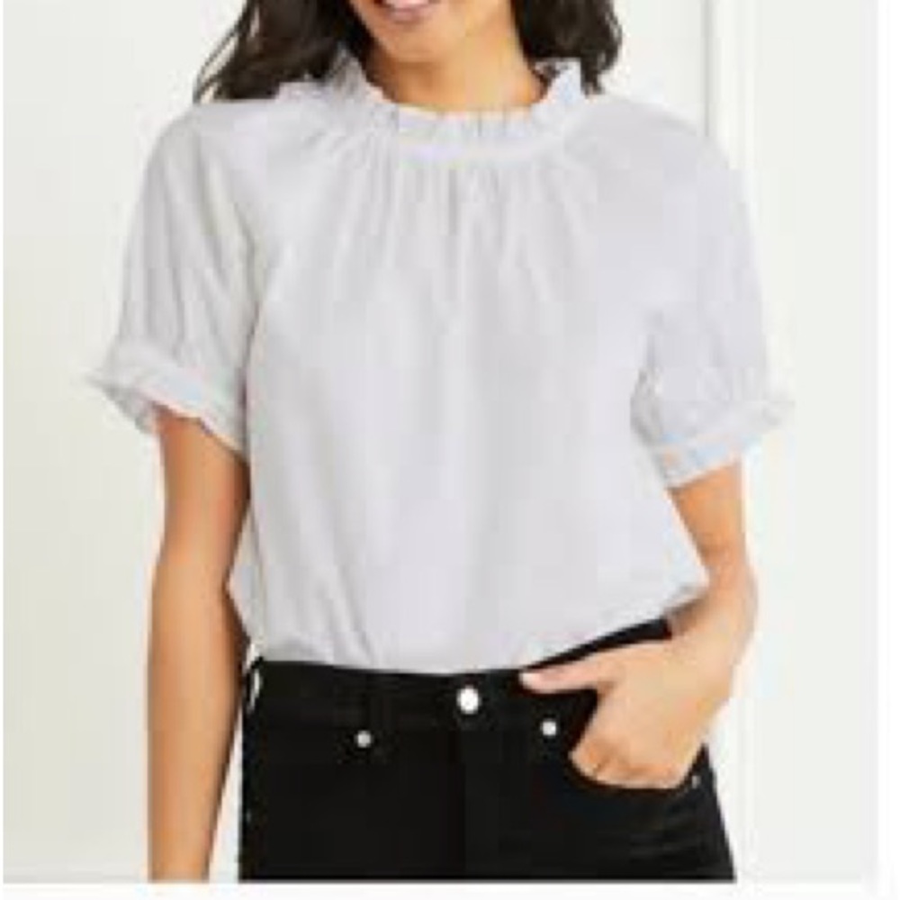 Hill House Home - White Puff Sleeve Blouse White size XS